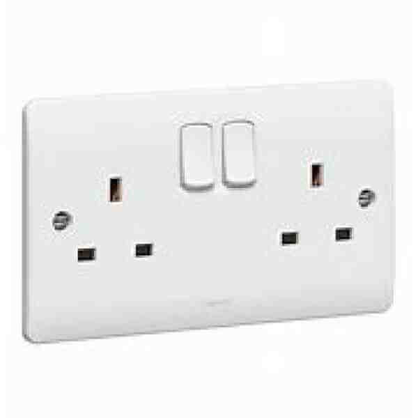 Legrand 2 Gang Socket, 13A - Original