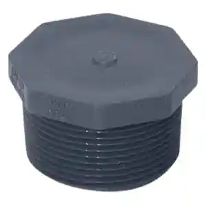 PVC Threaded Plug 1"