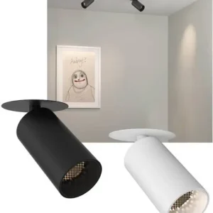 Semi-Recessed LED Spotlight
