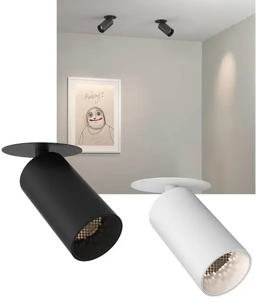 Semi-Recessed LED Spotlight